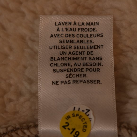 Caslon Reversible Faux Shearling Vest Tan Brown & Cream - Picture 13 of 14